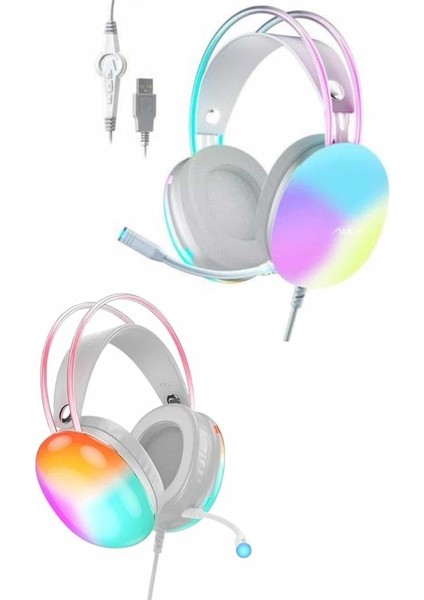 Yeni Nesil Kulak Üstü Kablosuz Uzun Ömürlü Rgb Işıklı Bluetooth Kulaklık - MCT7232-2514 indirimleri