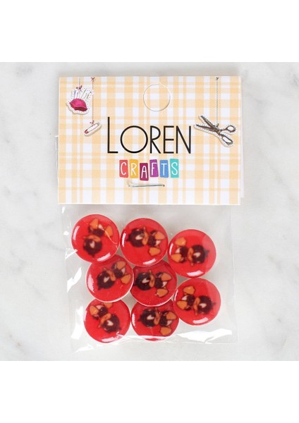 Loren Crafts 8'li Ördek Düğme - 1207