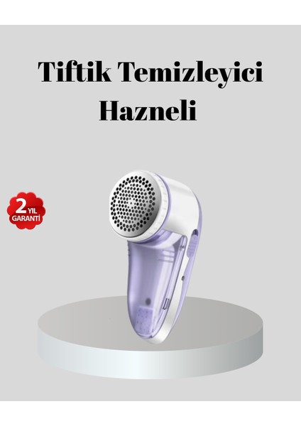 Şarjlı Tiftik Temizleyici – Çıkarılabilir Hazneli Anti-Statik Fırçalı USB - MCT7268-9043
