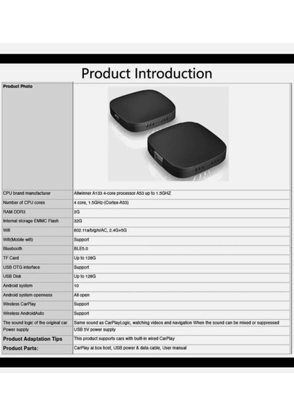 Wireless Carplay modelleri