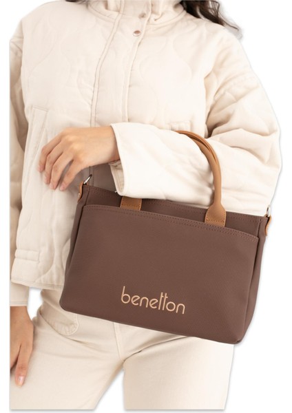 United Colors Of Benetton BNT_1649 20X25X6 Omuz Kahverengi Kadın Çanta