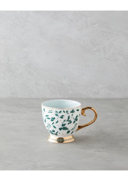 Leafscape New Bone China Kupa 460 ml Beyaz - Yeşil fiyatları