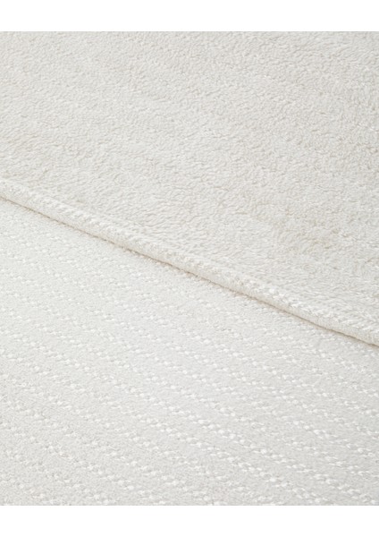 Shiny Lines Floşlu Supersoft Tek Kişilik Battaniye 150X200 cm Krem modelleri