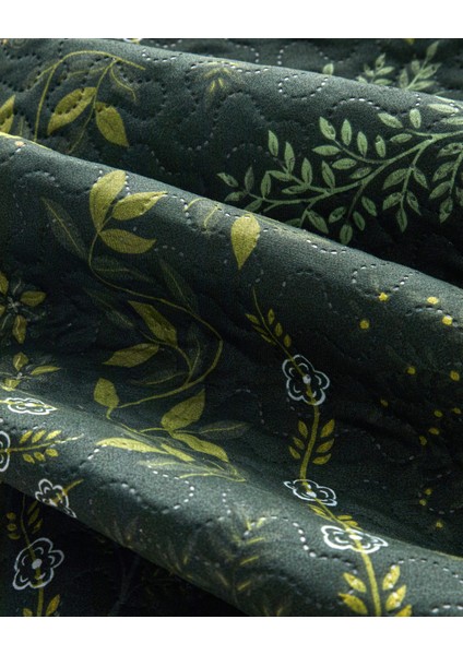 Tendril Bloom King Size Çok Amaçlı Örtü 240X220 cm Yeşil indirimleri