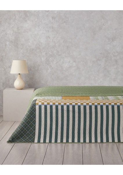 Strada Grid King Size Çok Amaçlı Örtü 220X240 cm Yeşil