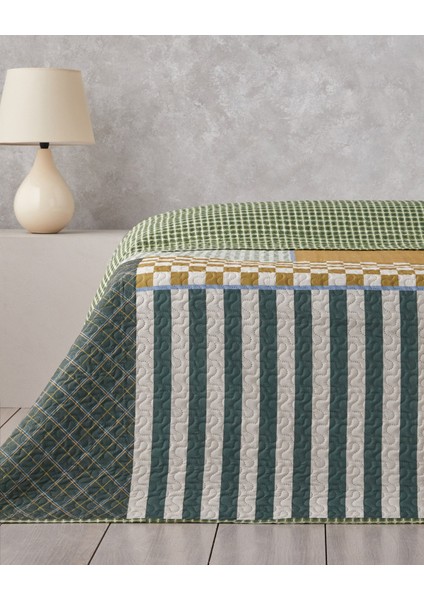 Strada Grid King Size Çok Amaçlı Örtü 220X240 cm Yeşil modelleri