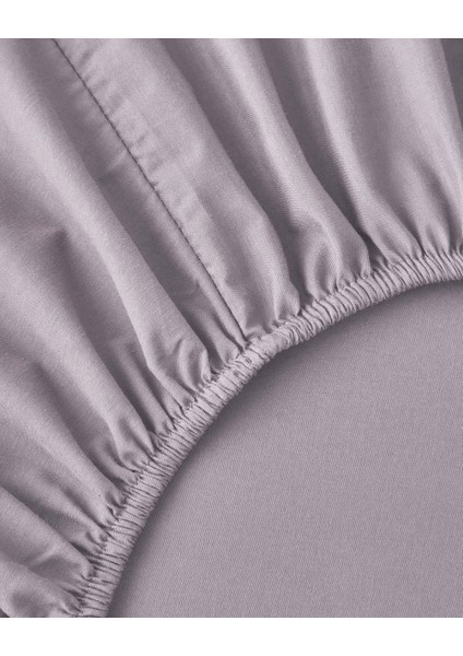 Glossy Kolay Ütülenir Perkal Tek Kişilik Nevresim Takımı 160X220 cm Gri