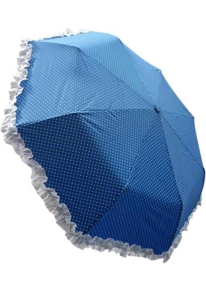 bulurum tk3665 katlanır şemsiye 8 telli desenli fırfırlı modelleri