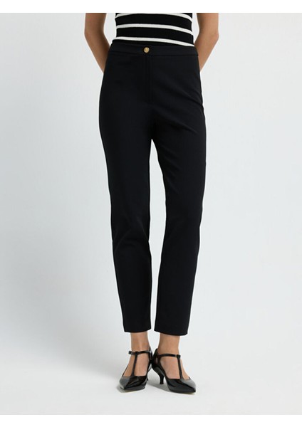 Dar Paça Pantolon Siyah 15345139001 modelleri