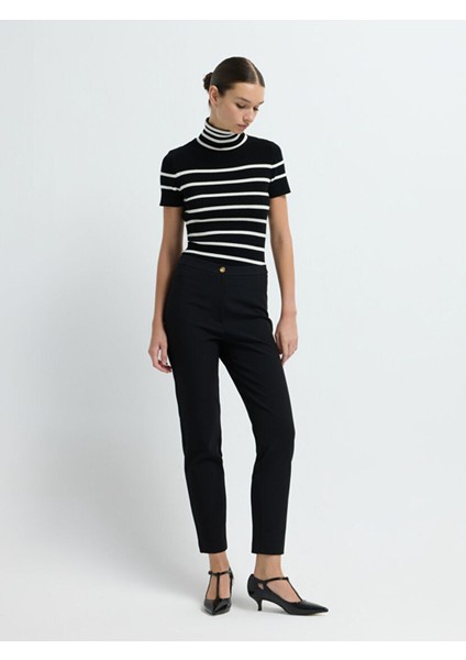 Dar Paça Pantolon Siyah 15345139001 fırsatları