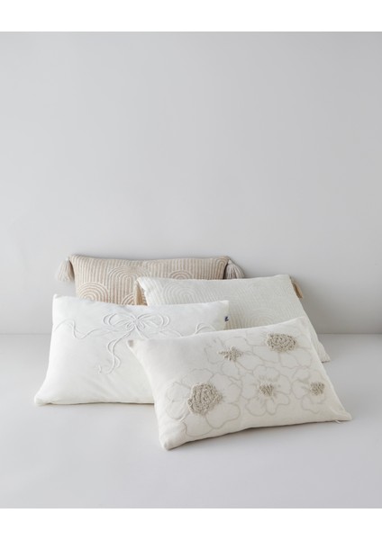 Lea Dolgulu Kırlent 35X55 cm Ekru fırsatları