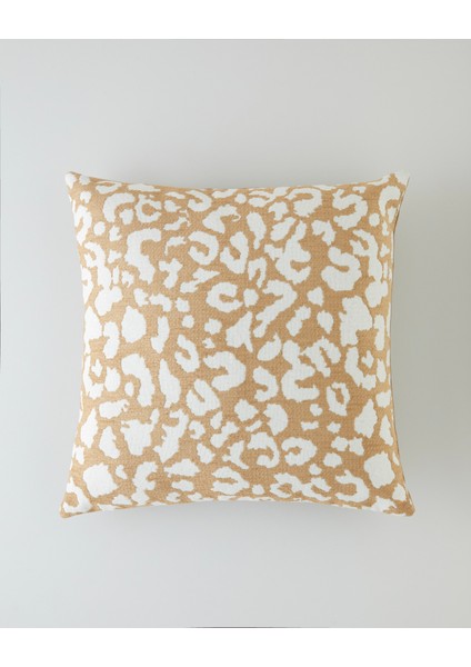 Leopura Dekoratif Kırlent 45X45 cm Açık Kahverengi