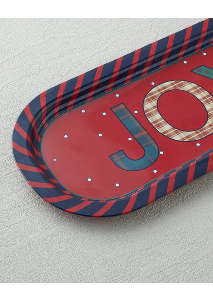 Jolly Metal Tepsi 16X35 cm Kırmızı - Lacivert modelleri