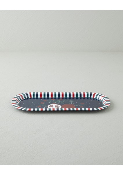 Holly Metal Tepsi 16X35 cm Lacivert fiyatları