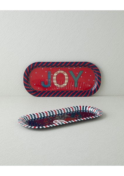 Holly Metal Tepsi 16X35 cm Lacivert fırsatları