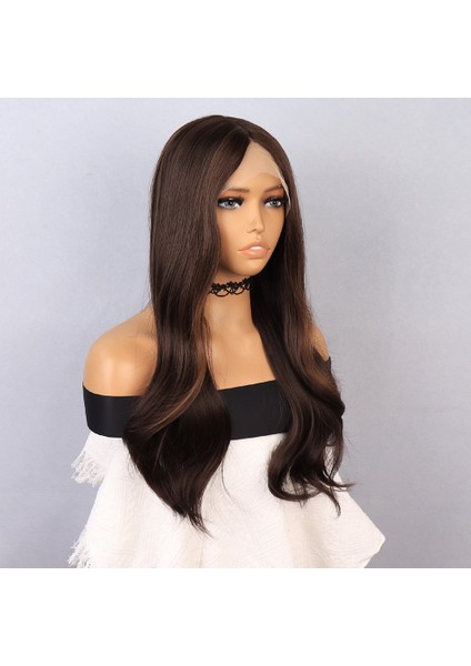 Kumral Dalgalı Işıltılı Tül Peruk fiyatları