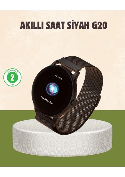 G20 Mini Akıllı Saat – Sağlık Takibi Uzun Pil Ömrü Dokunmatik Renkli Ekran - M440K966-R0544