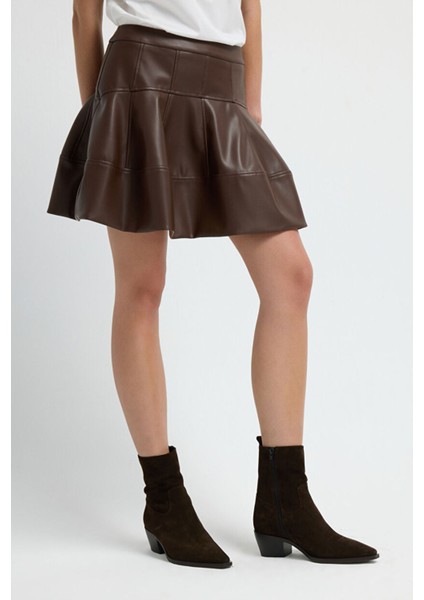Kısa Mini Etek Kahve 12745577000 modelleri
