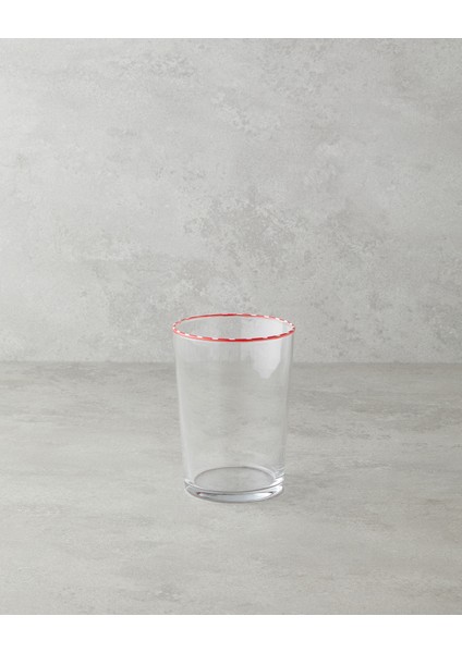 Candy Cane Stripe Cam Bardak 510 ml Kırmızı