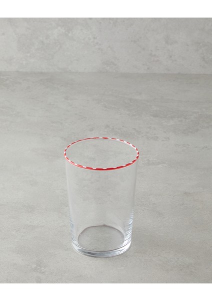 Candy Cane Stripe Cam Bardak 510 ml Kırmızı fiyatları