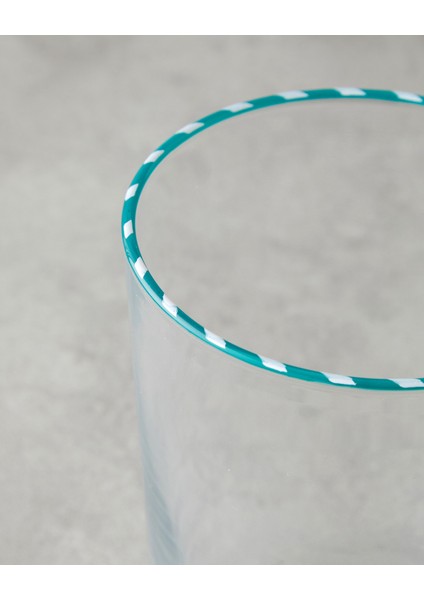 Candy Cane Stripe Cam Bardak 510 ml Yeşil modelleri