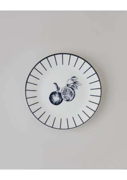 Pomara Porselen Kahvaltı ve Sunum Seti 18 Parça 6 Kişilik Lacivert-Beyaz modelleri