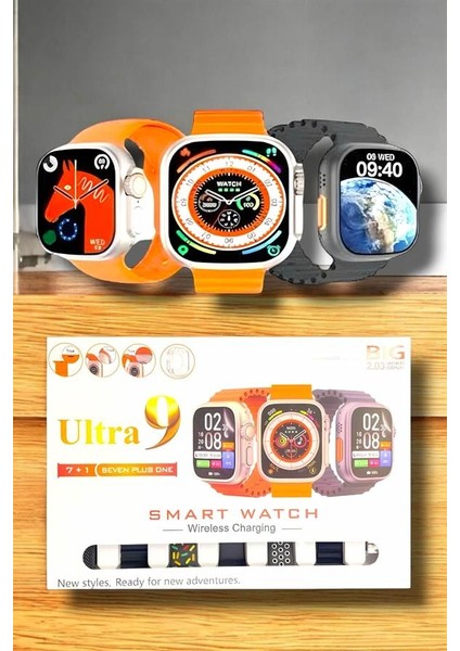 Akıllı Saat Bluetooth Bağlantılı 2.09 Inç Hd Ekran ve Çok Yönlü Sağlık T - N968J780-M11 indirimleri