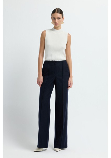 Bol Paça Çizgili Pantolon C.lacivert 15344643004 fiyatları