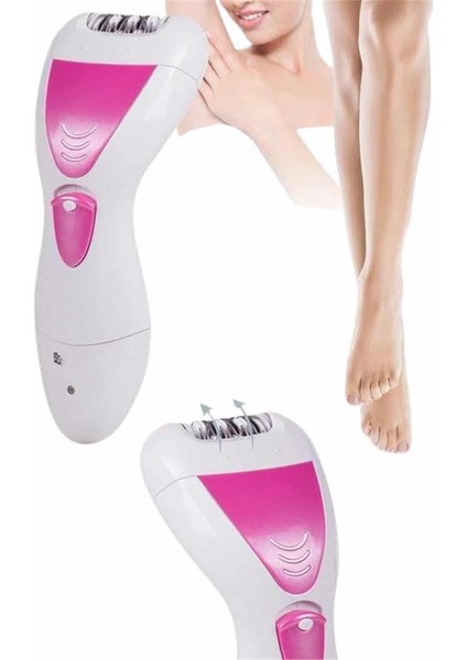 Ayak Törpü Başlıklı Epilatör Aleti 4 Başlıklı Taşınabilir Şarjlı Epilas - M686R058-K77