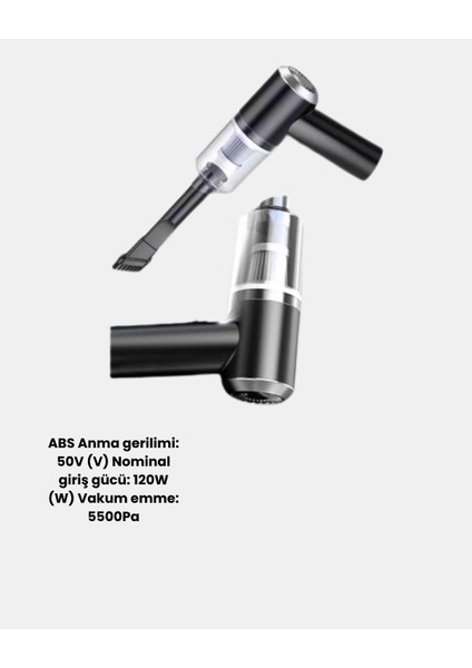 Taşınabilir Vakumlu Araç Süpürgesi – Katlanabilir Sap Yıkanabilir Filtre 120 - M056R360-K56 indirimleri