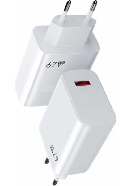 67W Hızlı Şarj Yüksek Voltaj Korumalı Type C Şarj Adaptörü - M496B130-N10496 fırsatları