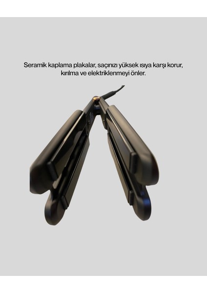 Saç Düzleştirici Seramik Plakalı 230C Hızlı Isınma 360° Kablo - MCT1355-7644 modelleri