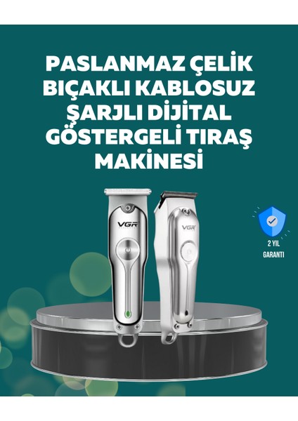 bulurum profesyonel saç ve sakal kesme makinesi – şarjlı, sessiz motor, ayarlanabilir tarak