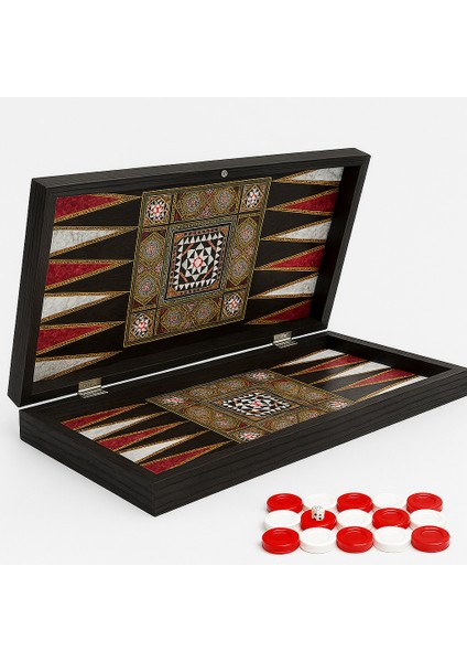 Klasik Sedef Işlemeli Tavla Model