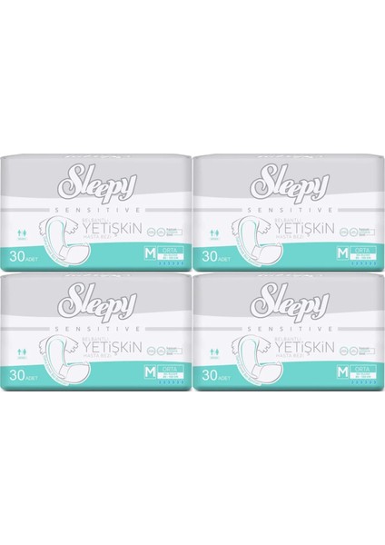 Yetişkin Hasta Bezi Bel Bantlı M - Orta - Medium 120 Adet (4pk*30)