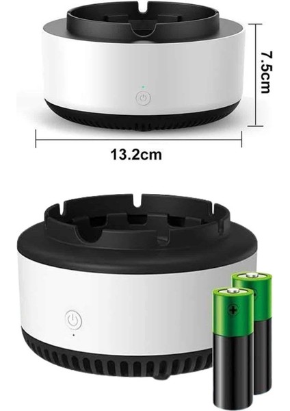 Elektronik Akıllı Küllük Hava Temizleyici Kokusuz Kül Tablası Anti-Duman - M061B060-N06061 modelleri