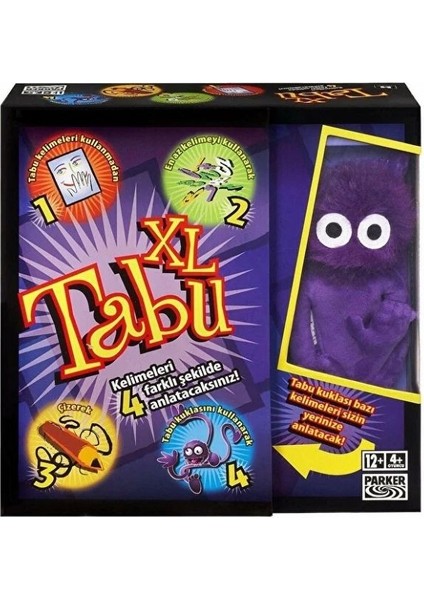 Tabu Xl Kutu Oyunu | 4 Farklı Anlatım Şekliyle Eğlenceli Kutu-Parti Oyunu +8 Yaş fiyatları