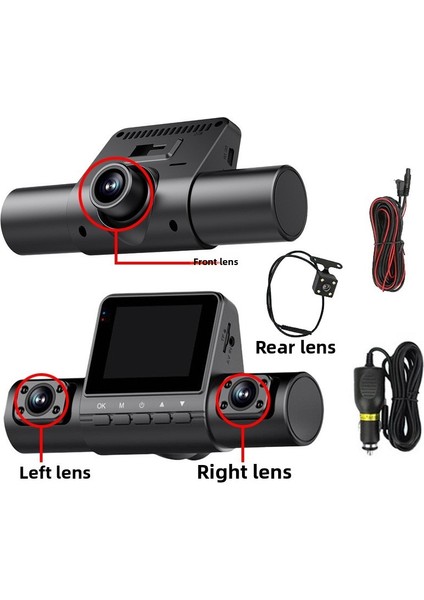 Full Hd 4 Kameralı Araç Içi Kamera - Geniş Açı, Yüksek Çözünürlüklü Araç Kamerası fiyatları