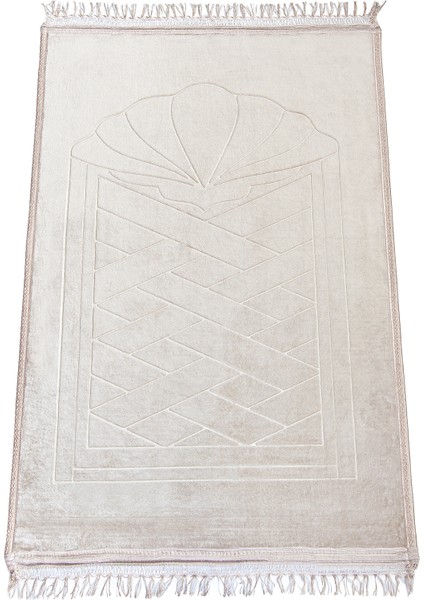 Yumuşak Kadife Dokulu Peluş Seccade Krem fırsatları