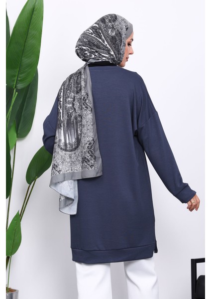 Antrasit Bisiklet Yaka Modal Tunik fırsatları