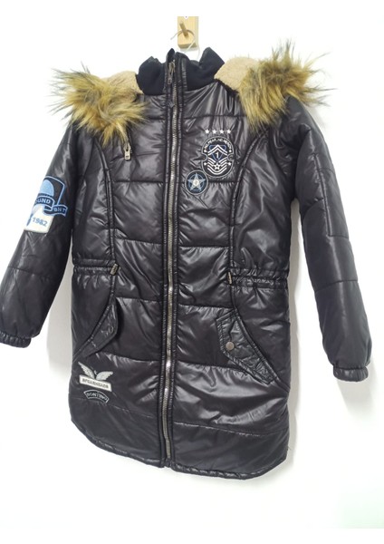 (8-15) Arası Erkek Çocuk Sabit Kürk Yaka Kapüşonlu-Cepli-Beli Ayarlanabilir Içi Kürklü Ara Boy Mont fiyatları