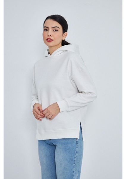 Yırtmaçlı Kapüşonlu Sweat fiyatları