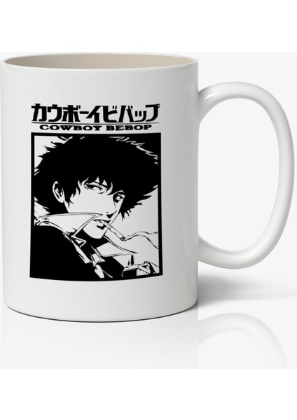 Cowboy Bebop Anime Temalı Beyaz Kupa Bardak Sevgiliye Arkadaşa Hediye