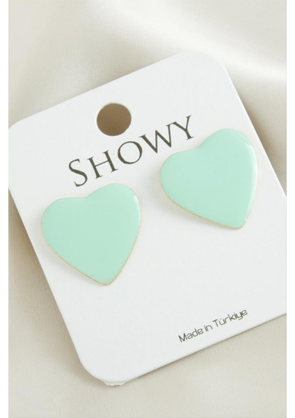 Kalp Yeni Sezon Mineli Küpe