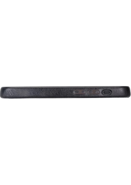 Apple iPhone 12 Mini Uyumlu Deri Arka Kapak Rock Rst1 Siyah fırsatları