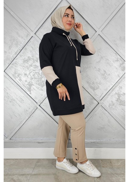 Kadın Kombinli Boğazlı Tesettür Tunik