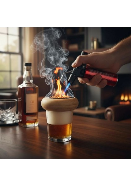 Viski & Kokteyl Tütsüleme Seti - 4 Farklı Aroma ( Meşe , Ceviz , Kiraz , Elma )
