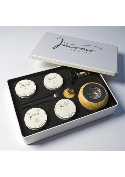 Viski & Kokteyl Tütsüleme Seti - 4 Farklı Aroma ( Meşe , Ceviz , Kiraz , Elma ) modelleri