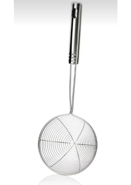 1 Adet Metal Saplı Paslanmaz Çelik Süzgeç Kevgir Kızartma Kepçesi modelleri