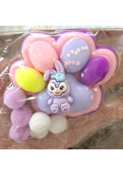 Kedi Patisi Squishy-Sukuşi Yumuşak Jel Duyusal Oyuncak Pembe Mavi Mor Renk 1 Adet modelleri